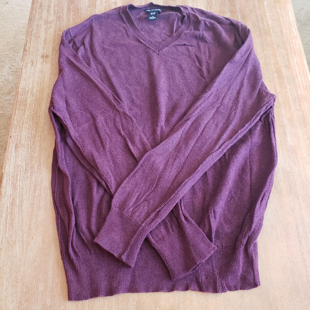 Gap Maroon Cotton blend sweater